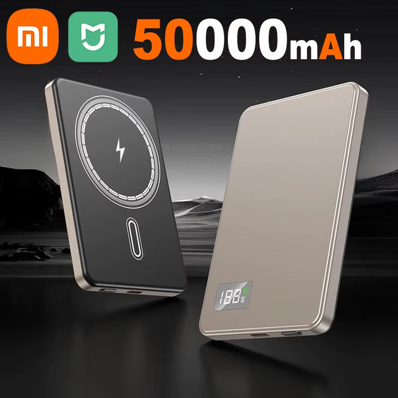 Xiaomi 50000Mah Portable Magnetic Wireless Powerbank PD22.5W Fast Charging External Battery for Magsafe for Iphone Samsung