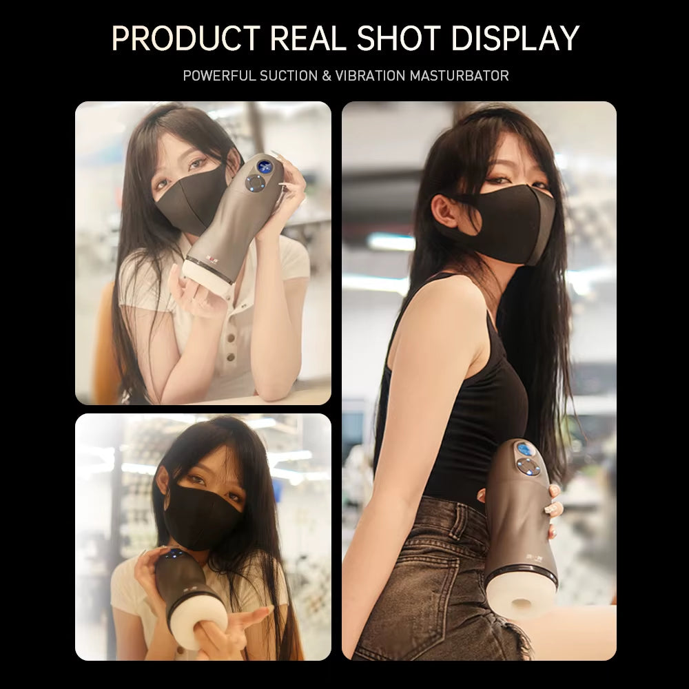 Smart Sex Robot for Men Vacuum Oral Sex Sucking Automatic Male Masturbator Heating and Moaning Adult Goods for Men