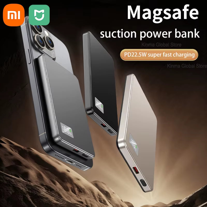 Xiaomi 50000Mah Portable Magnetic Wireless Powerbank PD22.5W Fast Charging External Battery for Magsafe for Iphone Samsung